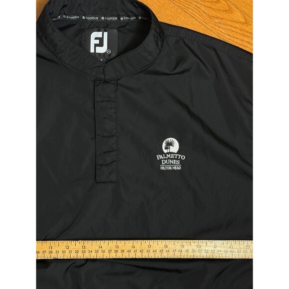Footjoy Golf Vest 1/4 Snap Pullover Windbreaker Vest Palmetto Dunes Hilton Head - Picture 2 of 9